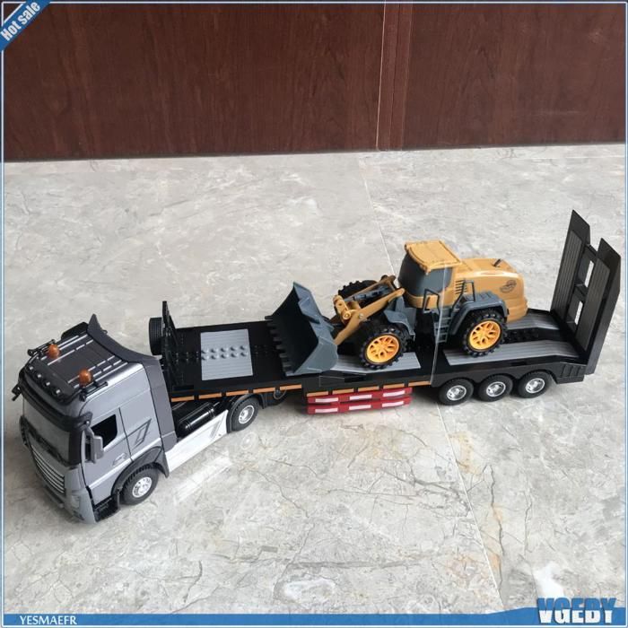 Modèle de Voiture d'Ingénierie en Alliage Orange Échelle 1:50 Camion-Benne Jouet pour Garçons Structure Mobile Coulissante Modèle de Voiture d'Ingénierie en Alliage Orange Échelle 1:50 Camion-Benne Jouet pour Garçons Structure Mobile Coulissante