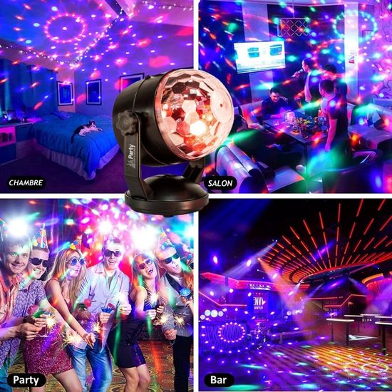 Lecteur Karaoké Party Light & Sound Pack Karaoké Enceinte Enfant Lumineuse Bluetooth USB PARTY KARAKID20 2 Micros Sans Fil - Jeu Lumière Derby Anniversaire Fête Ado