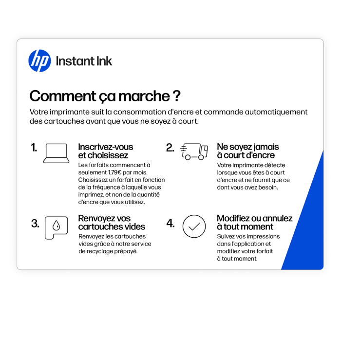 Carte prépayée Instant Ink HP Abonnement livraison cartouches — free download