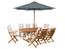 Salon De Jardin Avec Parasol Et Coussin Beige Maui Achat Vente