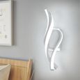 Applique Murale LED Moderne Forme En Spirale Lampe Murale Blanc Froid 6000K Pour Chambre Salon Couloir Entrée-0
