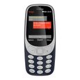 Téléphone mobile - NOKIA - 3310 Bleu - Écran incurvé 2,4 pouces - Batterie longue durée-0