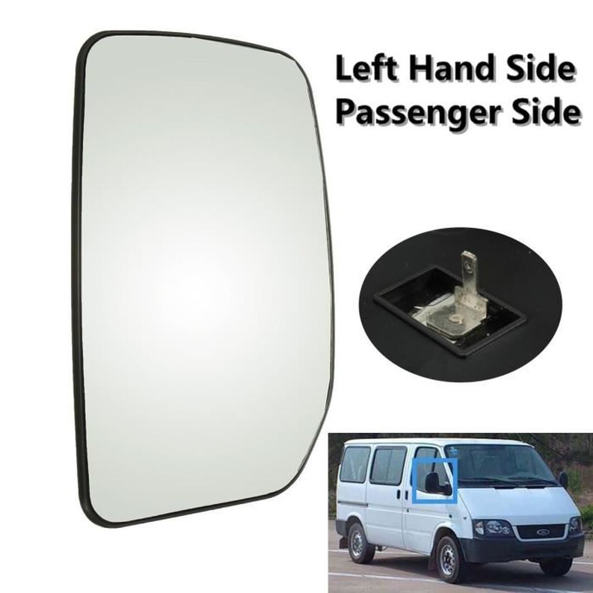 MIROIR GLACE RETROVISEUR FORD TRANSIT 2000-2013 CONDUCTEUR GAUCHE