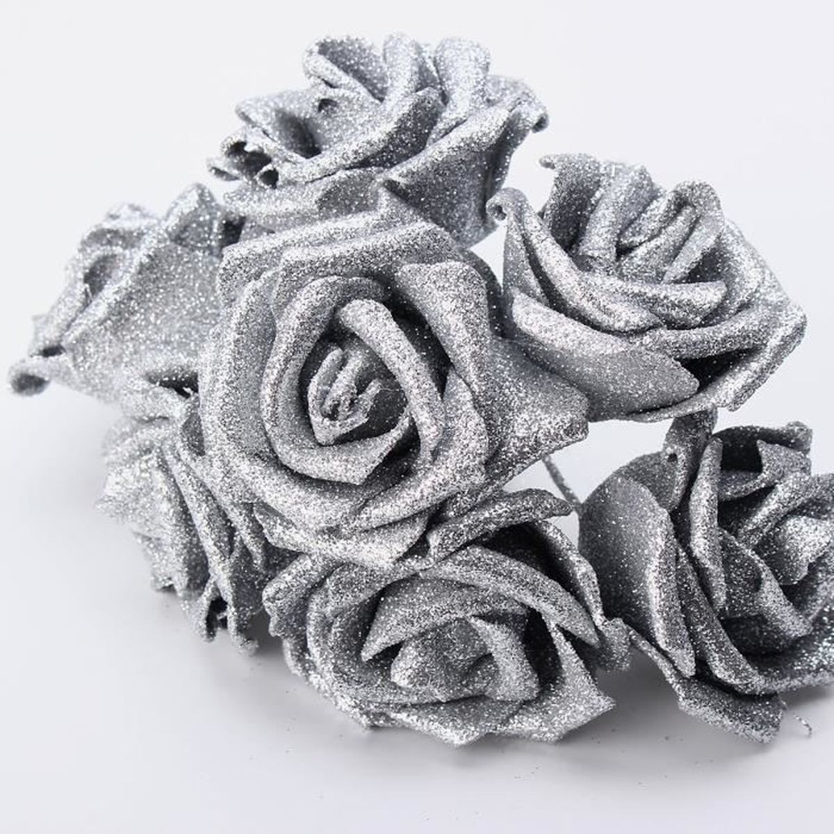 7 Tetes Bouquet Rose En Mousse Brides Fleur Artificielle Decoration Mariage Silver Achat Vente Fleur Artificielle Cdiscount 7 Tetes Bouquet Rose En Mousse Brides Fleur Artificielle Decoration Mariage Silver Achat Vente Fleur Artificielle Cdiscount