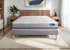 ACTISOM Ensemble matelas 200x200 ACTIFLEX SOFT 3zones de confort + sommier KIT gris