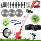 BRAND Débroussailleuse électrique sans fil avec lames de 36 V - Avec batterie et chargeur - Lame en métal robuste - Réglable et A365