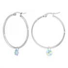 Boucles d'oreilles créoles en acier inoxydable par SC Crystal