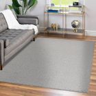 TAPISWORLD Teppium, Tapis de salon de couleur unie Gris clair 200x290 cm pour la cuisine, à poils courts avec dos en feutre