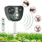 IYINJUAN Repulsif Ultrason Chat, Repulsif Chat Ultrason Etanche IP66, Répulsif Chat Exterieur, Charge Solaire, Chargement USB