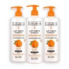 EVOLUDERM - Lot de 3 Laits Corps Nourrissant Carotte Vitaminée - 3 x 500ml - Ingrédients d'Origine Naturelle