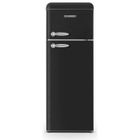 Réfrigérateur 2 portes Vintage SCHNEIDER SCDD208VB - 211L (172+39) - Froid statique - 3 clayettes verre - Noir