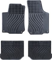 Lupex Shop - Jeu de 4 tapis de voiture en caoutchouc compatibles pour Golf 4, profilés avant et arrière, noirs, mod. KA9000