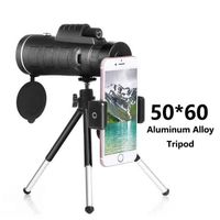 Objectif de téléphone 40x60, Zoom pour Smartphone, télescope monoculaire, caméra de Camping randonnée avec bo