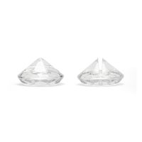 10 Marque-places diamant transparent