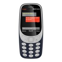 Téléphone mobile - NOKIA - 3310 Bleu - Écran incurvé 2,4 pouces - Batterie longue durée