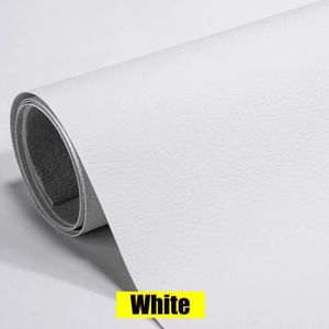 RENFORT - PATCH 20 x 30 cm - Blanc - Patch en Cuir Artificiel Auto