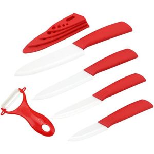 Lot de 4 couteaux Zirco en Céramique avec étuis de protection - Planches à  découper et couteaux de cuisine - Décomania