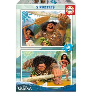 PUZZLE Puzzle Vaiana - EDUCA - 2x48 pièces - Dessins animés et BD - Mixte - A partir de 4 ans