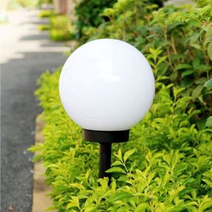 4 moderne grande Energie Solaire Blanc Globe Boule De Jardin Lumière Jeu Poste Lampe 