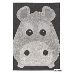 TAPIS Tapis chambre d’enfants Animaux - Hippo (120 x 170