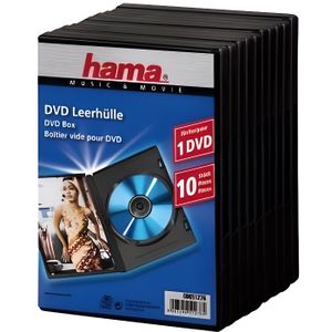 Hama Boîtier double (pour Blu-ray, convient également aux CD et DVD, avec  film pour l'insertion de la jaquette, lot de 3) Bleu