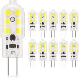 AMPOULE - LED Lot de 10 G4 LED 1W Ampoule, 100LM, AC/DC 12V Ampo