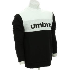 SWEATSHIRT UMBRO Sweat Pull A Col Rond Authentic Big Logo Homme noir