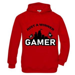 Sweatshirt à Capuche Homme Makaya - Design "Game Player", Matière Coton Doux, Coupe Classique
