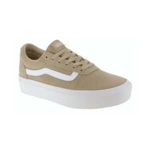 vans plateforme beige