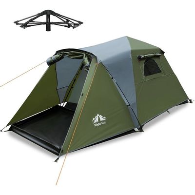 Tente Pop-Up Night Cat 3-4 Personnes - Instantanée, Étanche, Camping