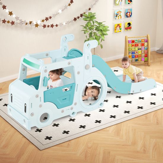 GOPLUS Toboggan Enfant, Jeu Escalade Montesori, Échelle et Rampe d'escalade réversible, Bascule, Tabouret, pour 1 Ans+ Charge 60KG - Jeux - Jouets GOPLUS Toboggan Enfant, Jeu Escalade Montesori, Échelle et Rampe d'escalade réversible, Bascule, Tabouret, pour 1 Ans+ Charge 60KG - Jeux - Jouets