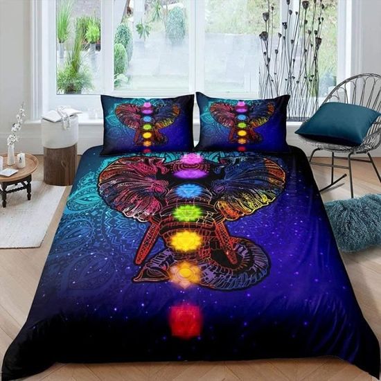 Housse De Couette Imprimée 3D Fox à Neuf Queues - Microfibre Douce, Fermeture Éclair Cachée - Taille Simple 140x200 Cm Avec Taies