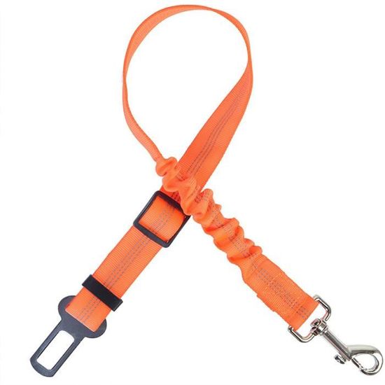 Ceinture de sécurité de voiture corde de chien élastique rétractable corde  de sécurité réfléchissante corde de traction(orange) - Cdiscount Animalerie