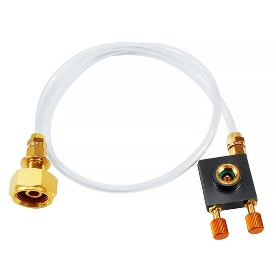 Adaptateur Recharge Propane Pour Camping - Tuyau Gaz 70cm - Pour Réchauds