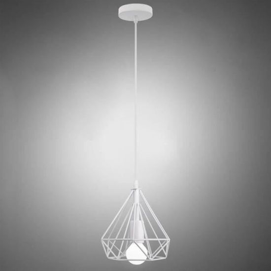 Lot de 2 Suspension Industrielle en forme Diamant Vintage,Rétro Lustre