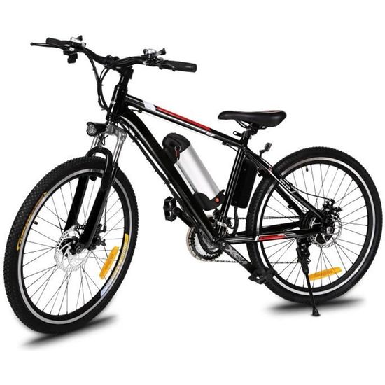Vélo électrique de montagne - VTT electrique homme 22-30 km/h 250W 21 vitesses Noir