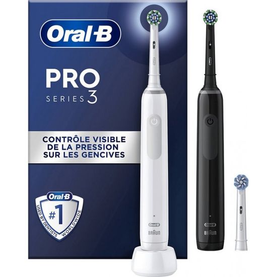 HSKRKOW 2 Pièces Support Brosse à Dents Électrique - Compatible Oral-B Avec 2 Têtes De Brosse, Organisateur Salle De Bain