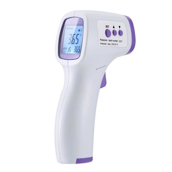 thermomètre infrarouge frontal sans contact 1s mesurement pour adultes enfants bébé