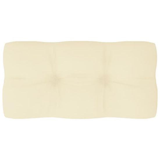 5057|NEW| Coussin de canapé palette COUSSIN D'EXTÉRIEUR Classique Galettes de chaises Bain de soleil Crème 80x40x12 cm  80 x 40 x 12