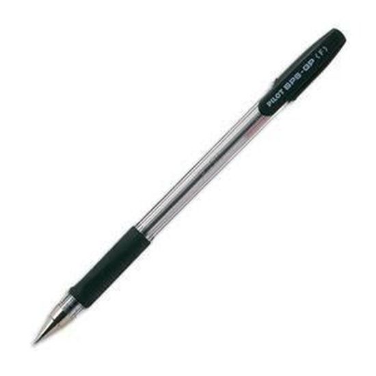 Pilot BPS-GP-F-B Bo/îte de 12 stylo /à bille Pointe fine Encre Noire Corps transparent avec grip antid/érapant et capuchon