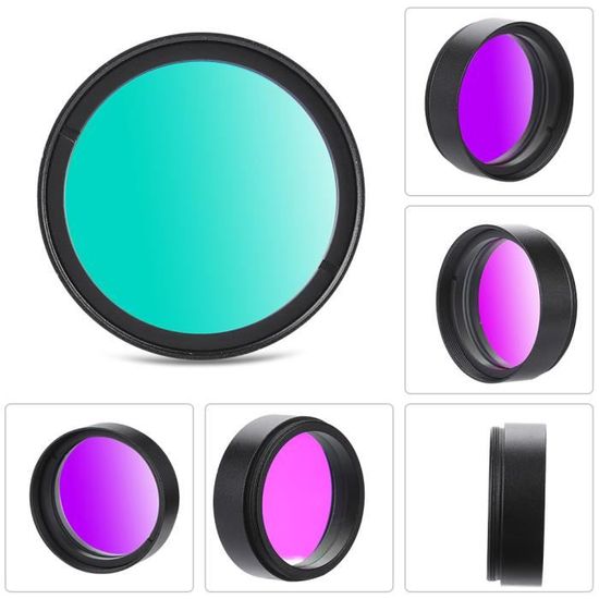 Filtre Télescope UHC 2 Pouces - Réduction Pollution Lumineuse - Astrophotographie Nébuleuses - Verre Optique Traité - Boîte De Rangement