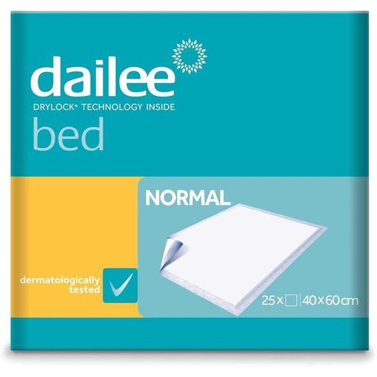 Dailee Bed 60x60 - 150x Alèse Jetable pour Bébé - Protection