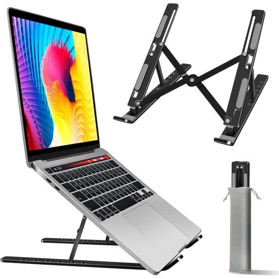Support Pliable Universel Pour Ordinateur Portable, Projecteur, Trépied – Charge Jusqu'à 10 Kg – Noir Robuste