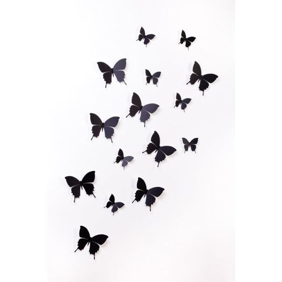 Stickers Muraux Papillons Jumbo - Main Street Wall Creations - 6 Papillons Par Feuille - Neuf