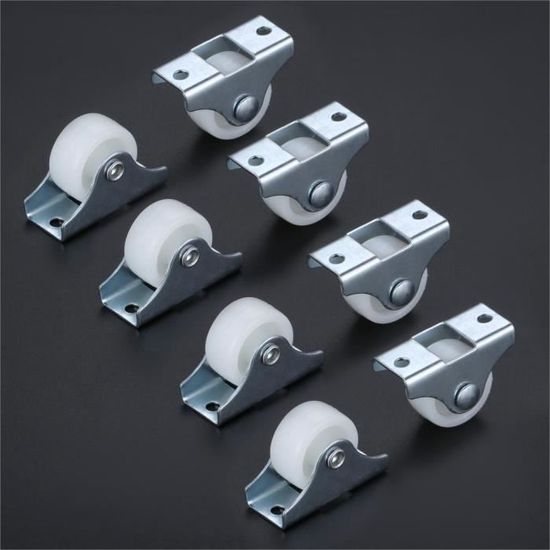Vvikizy-4 Pcs 1 Pouce Pivotant Roulette 20Kg Capacité Nylon Matériel