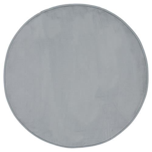 Tapis rond Velours - Diam. 90 cm. - Gris