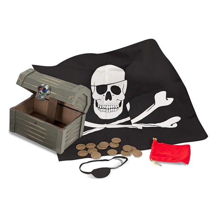 MELISSA & DOUG Coffre De Pirate En Bois