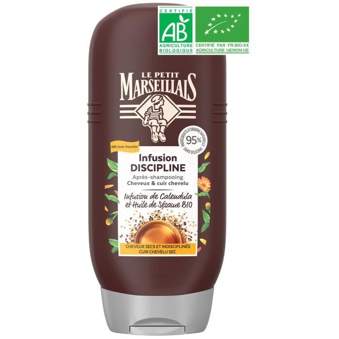 Le Petit Marseillais Après-Shampooing Infusion Discipline Calendula et Huile de Sésame Bio 200ml
