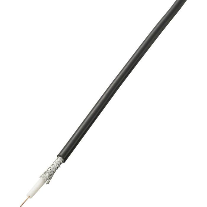 Câble coaxial RG58 TRU COMPONENTS RG-58 1567202 50 Ω 52 dB noir 100 m