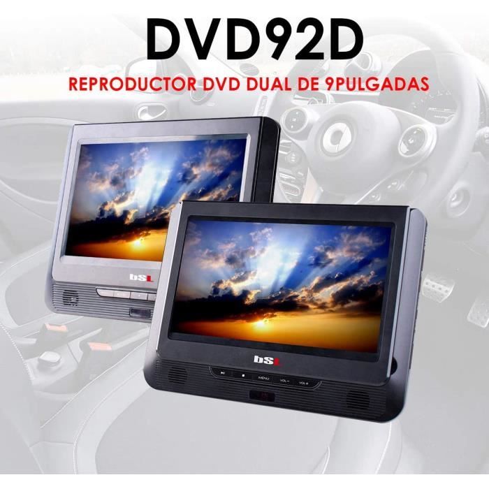 Lecteurs DVD portables Lecteur DVD double portable de 9 pouces pour voiture DVD92D Double écran Lecteur de fichiers mult 5854